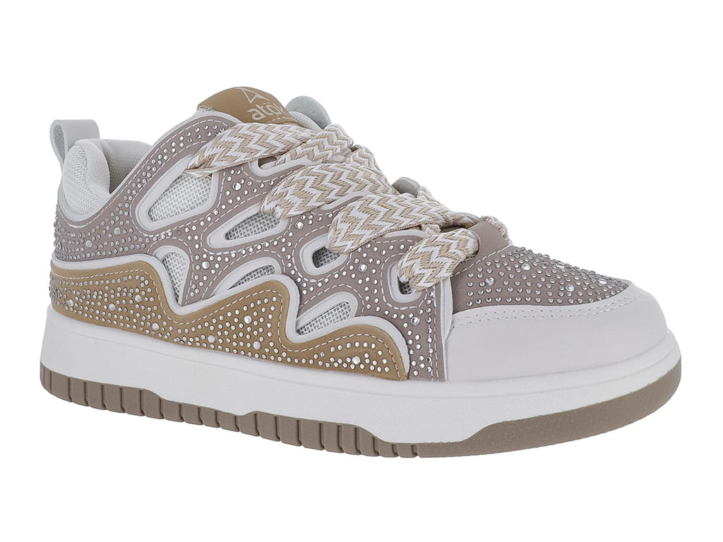 Tenis ATOK Bafan Color Khaki para Mujer
