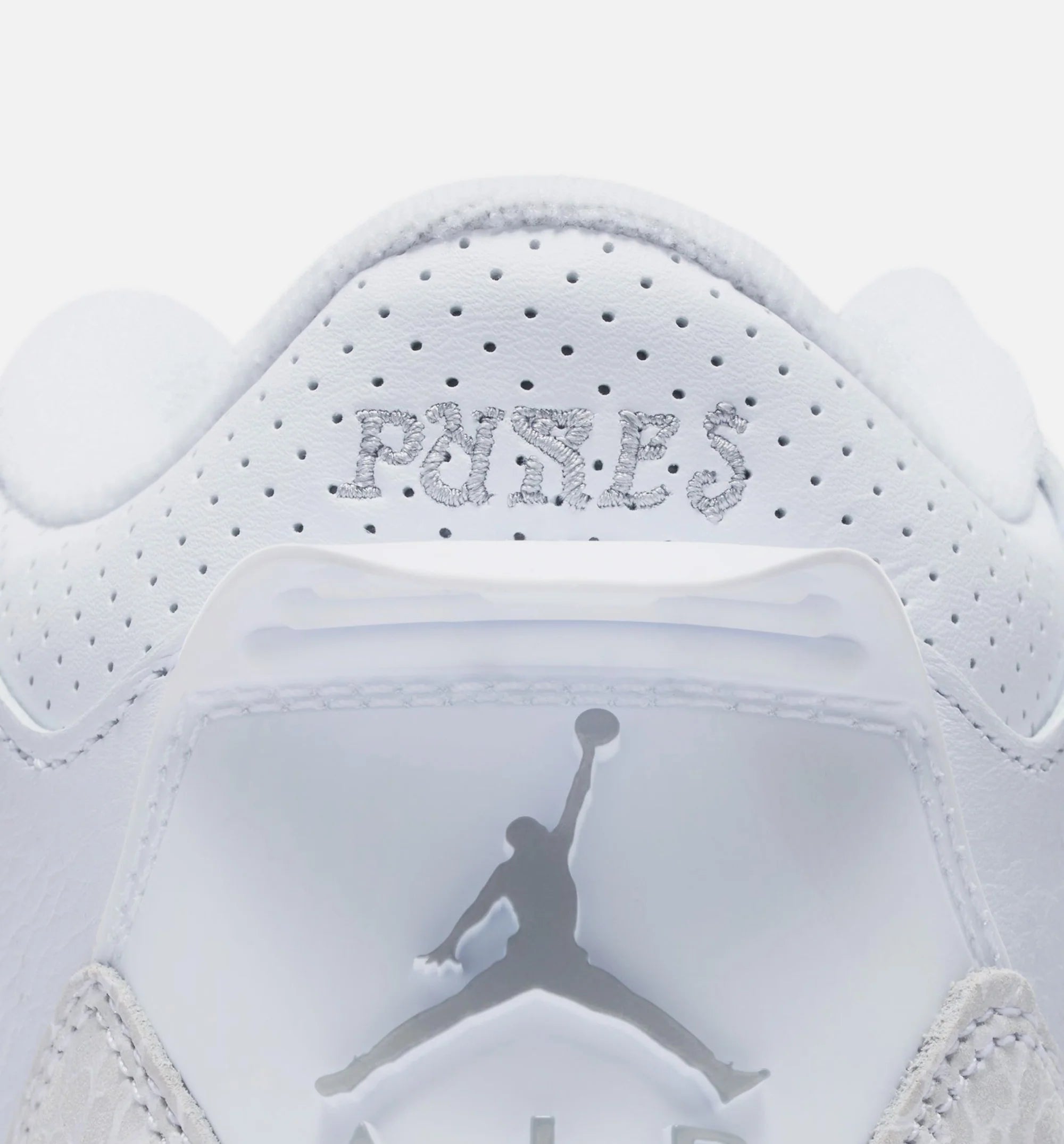 Air Jordan 3 Retro White And Silver Grade School Lifestyle Shoe White Metallic Silver Free Shipping