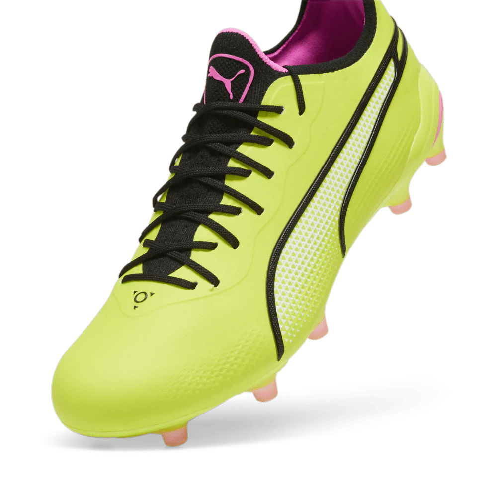 PUMA King Ultimate FG AG Multi Ground Soccer Cleats Lime Black