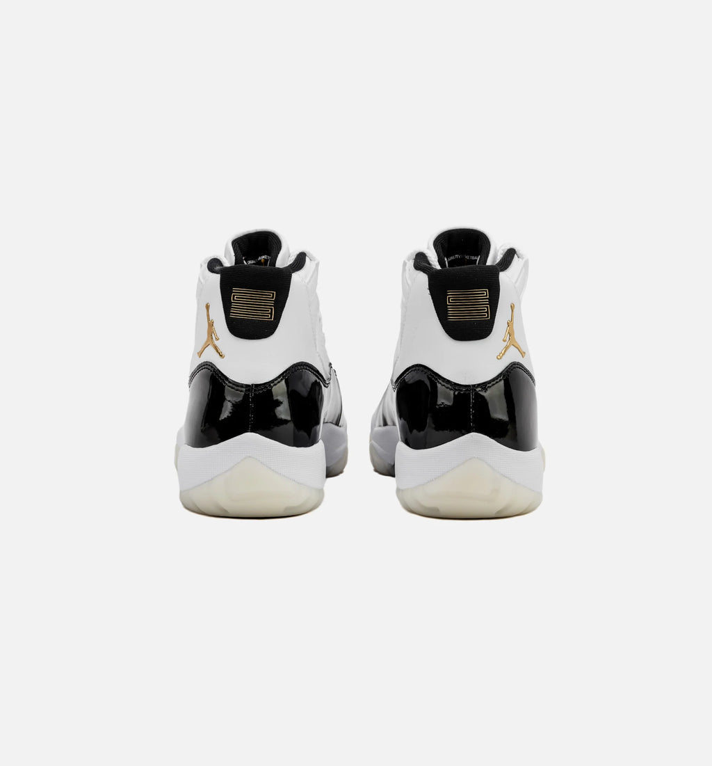 Air Jordan 11 Retro Gratitude Mens Lifestyle Shoe White Black Metallic Gold