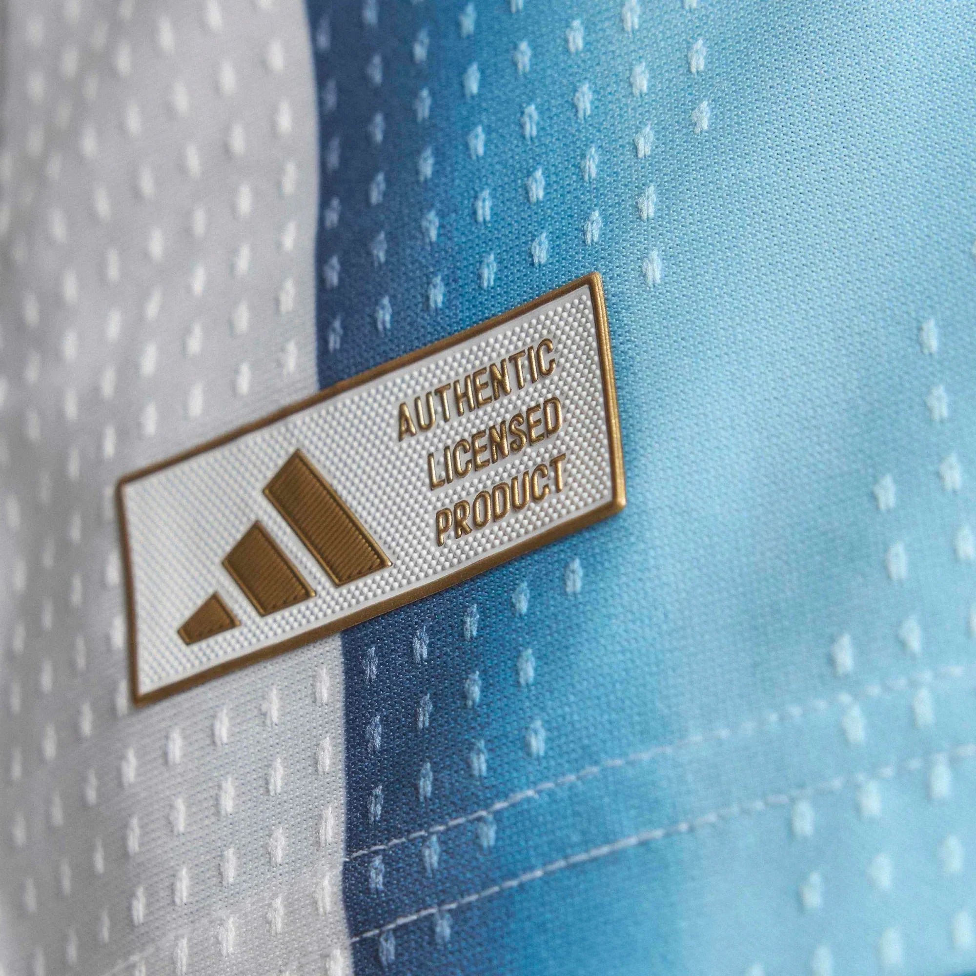 adidas Argentina Home Authentic Mens Soccer Jersey 26 White Blue