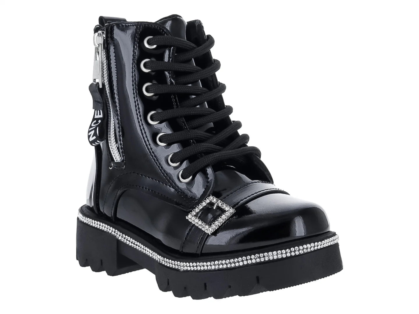 Botines de Charol Negro Miroslava para Niña