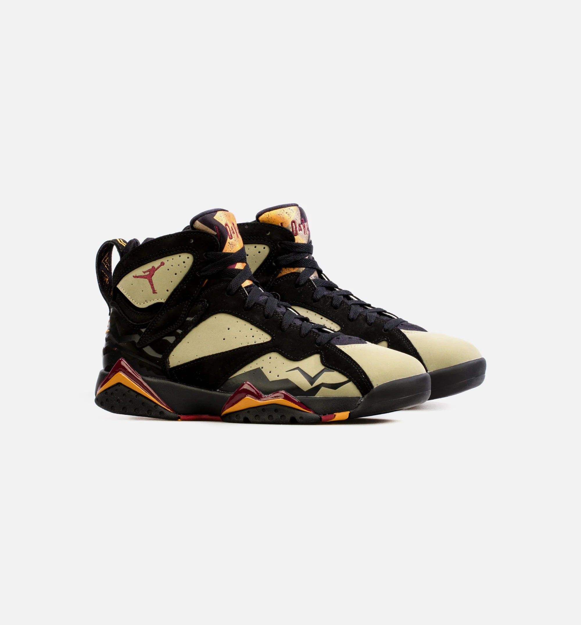Air Jordan 7 Retro Black Olive Mens Lifestyle Shoe Black Green