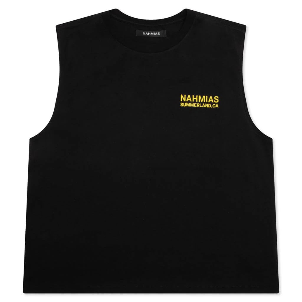 Landscape Muscle T Shirt Vintage Black