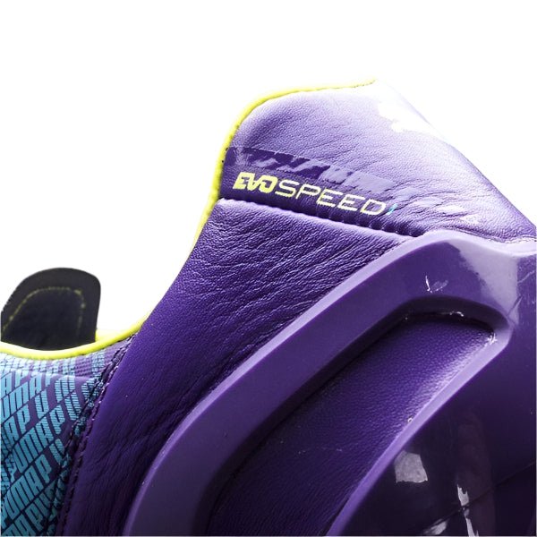 PUMA evoSPEED 13 Leather FG Firm Ground Soccer Cleats Purple Yellow