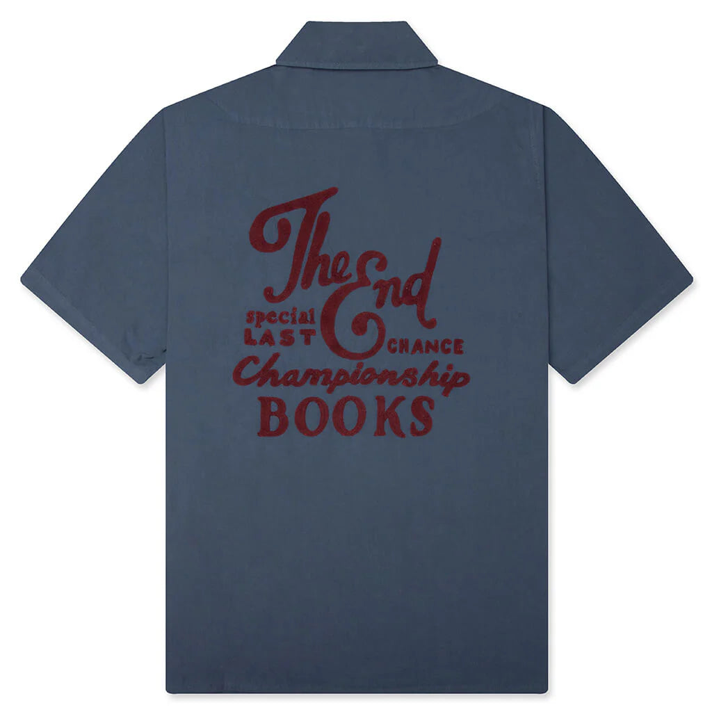 The End Books S S Shirt Blue