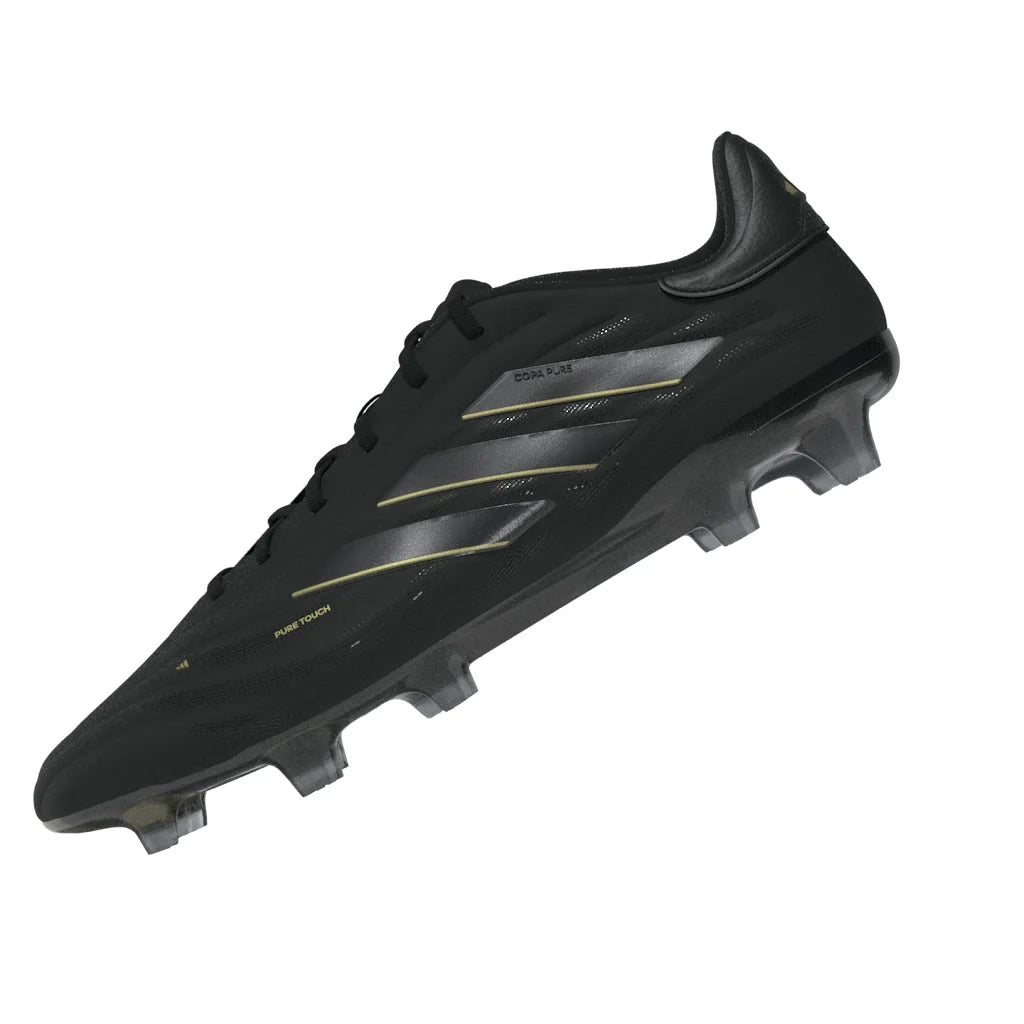 adidas Copa Pure 2 Elite FG Firm Ground Soccer Cleats Black Carbon Gold Metallic