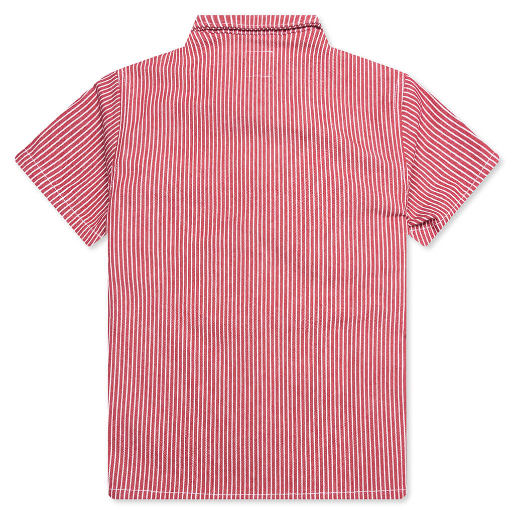 Kids Hickory Baby Milo Patch S S Shirt Red