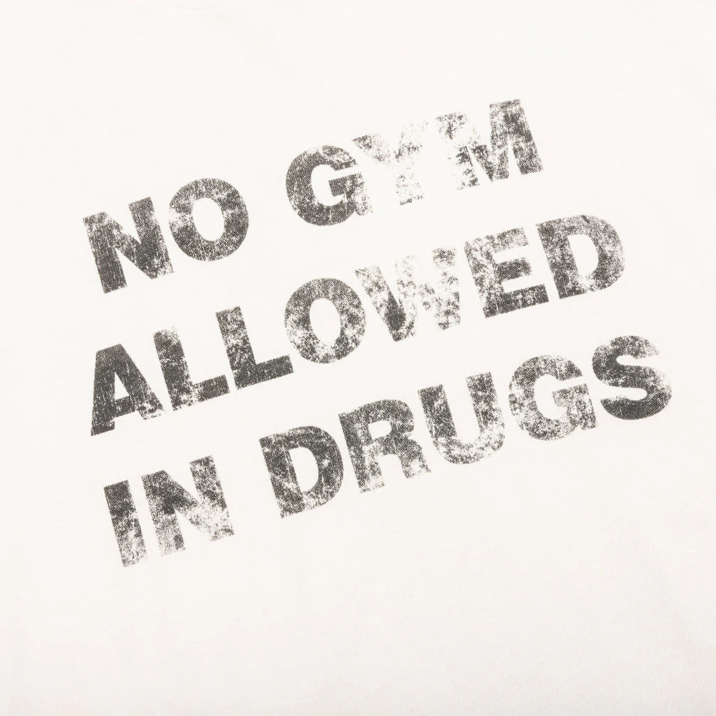 No Gym Allowed Boxy T Shirt Egg White