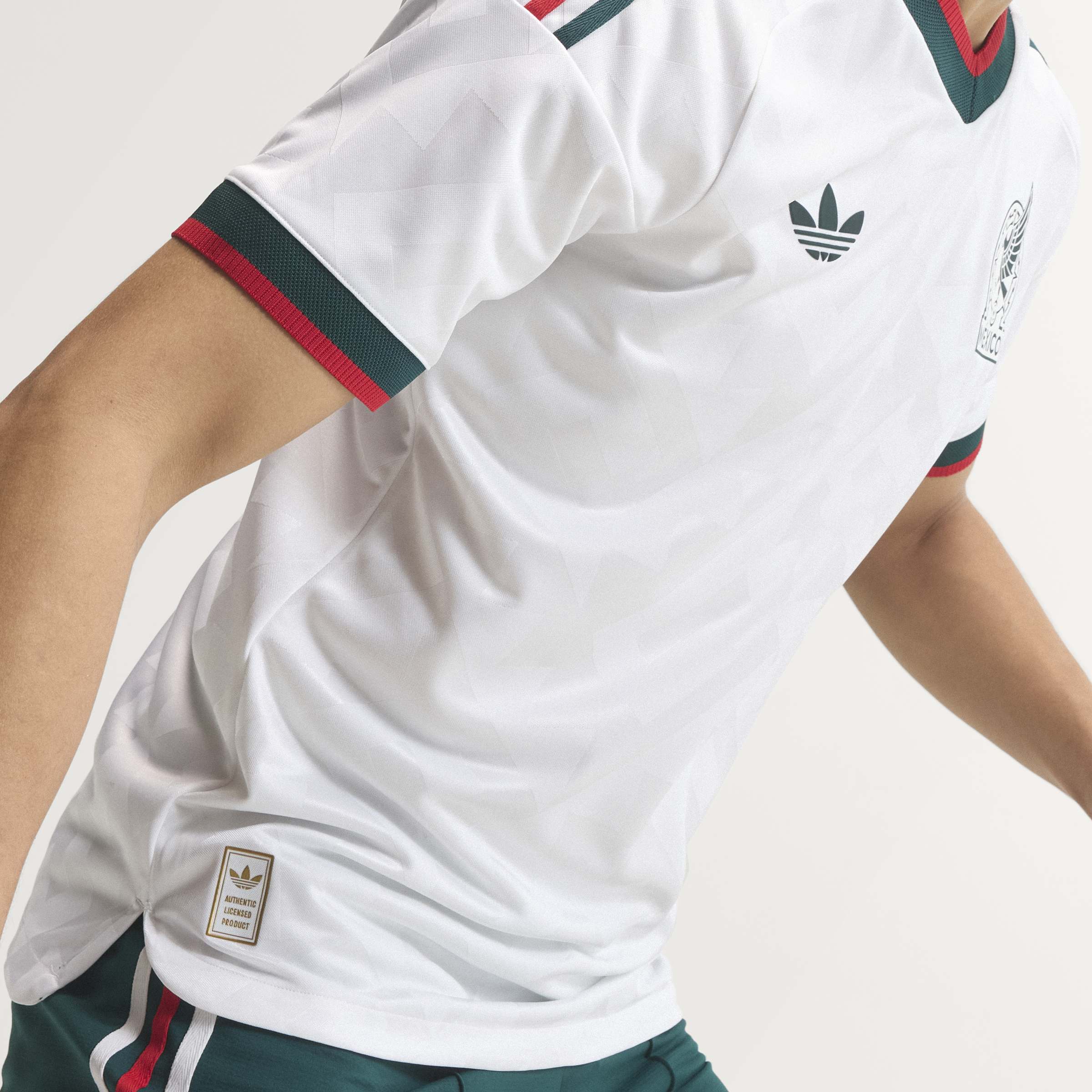 adidas Mexico Away Authentic Mens Soccer Jersey 2026 White