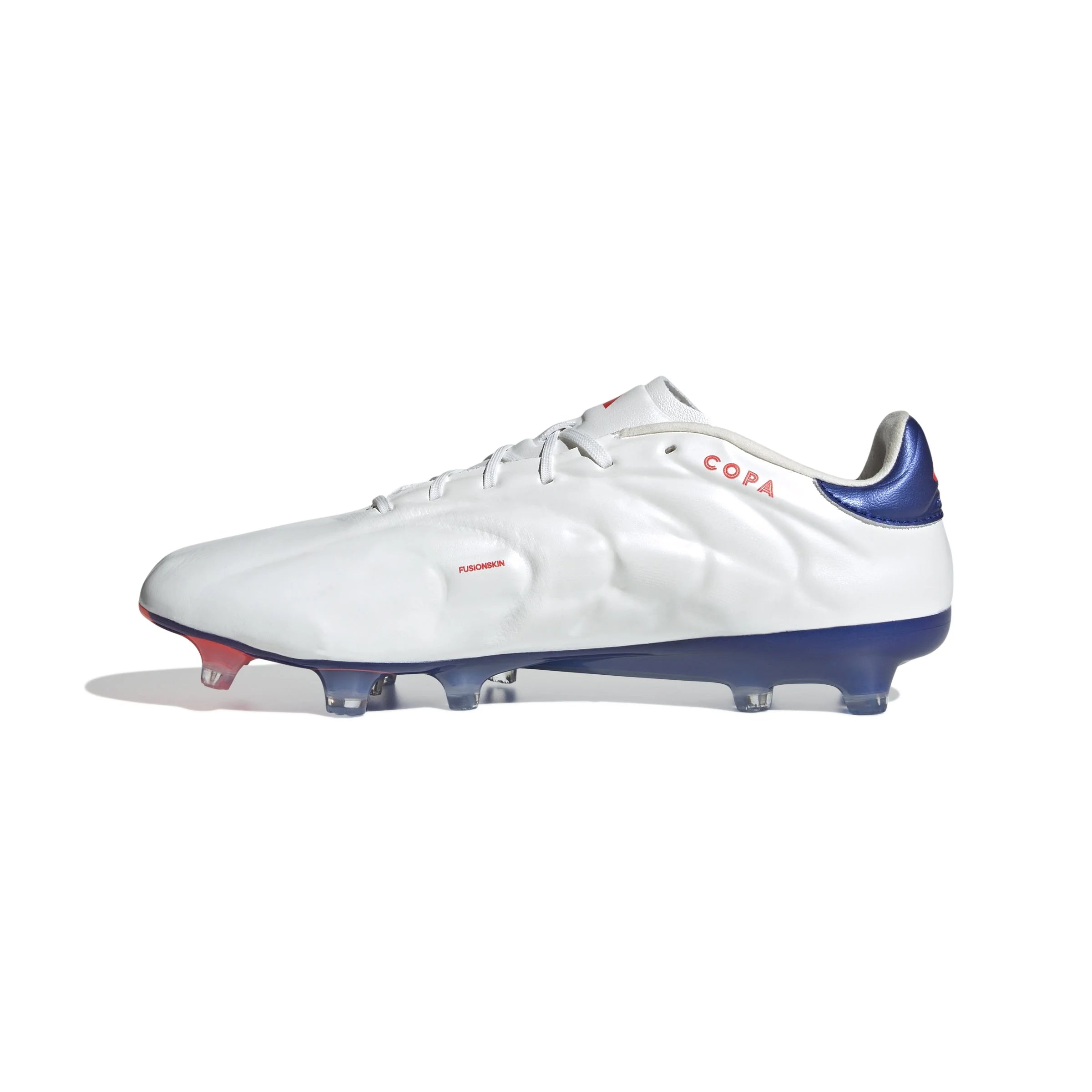 adidas Copa Pure 2 Elite FG Firm Ground Soccer Cleats White Lucid Blue Solar Red