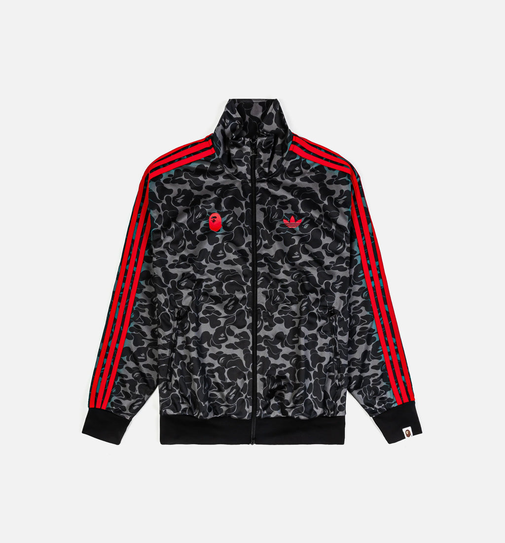 Bape x Adidas All Over Print Mens Track Top Black