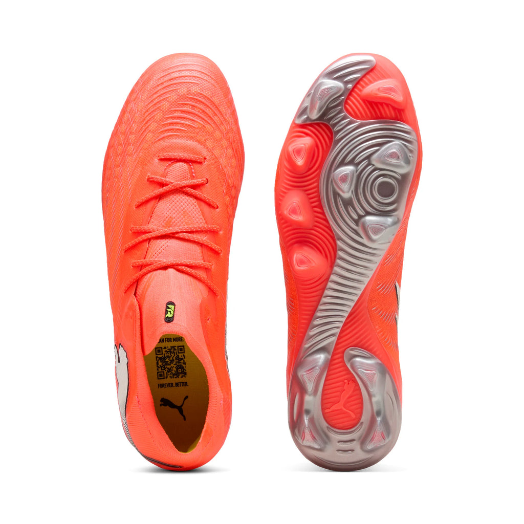 PUMA Future 9 Fusion FG AG Firm Multi Ground Mens Soccer Cleats Red White Black