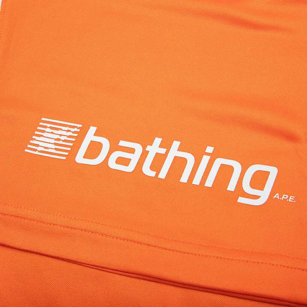 Multi Logo Relaxed Fit Soccer Jersey Orange