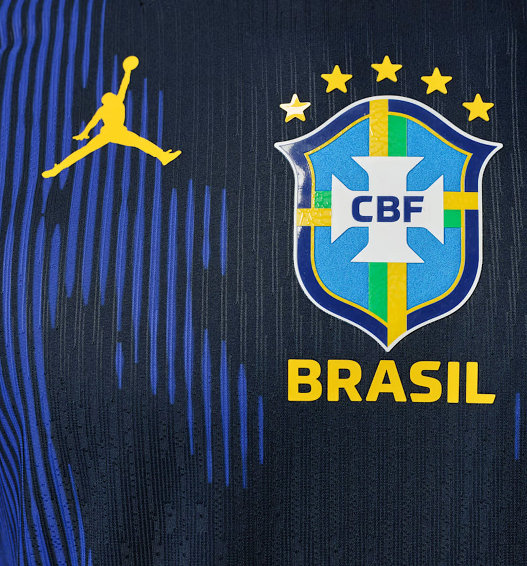 Brazil 2026 Match Away Aero Fit Soccer Authentic Mens Jersey Old Royal Black