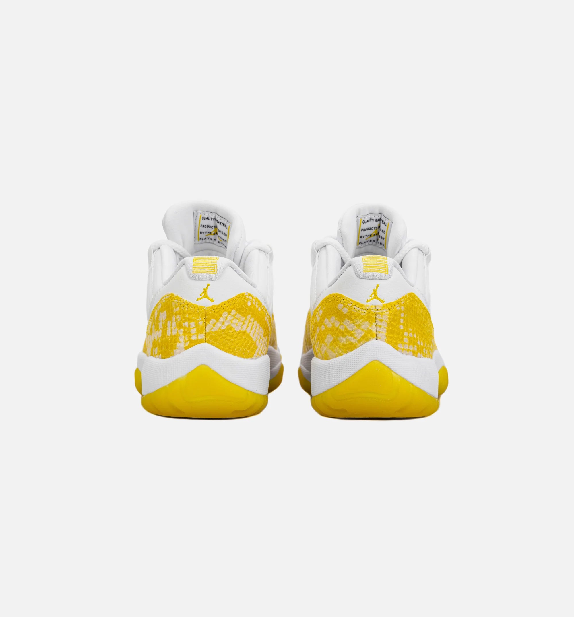 Air Jordan 11 Retro Low Yellow Snakeskin Womens Lifestyle Shoe Yellow White