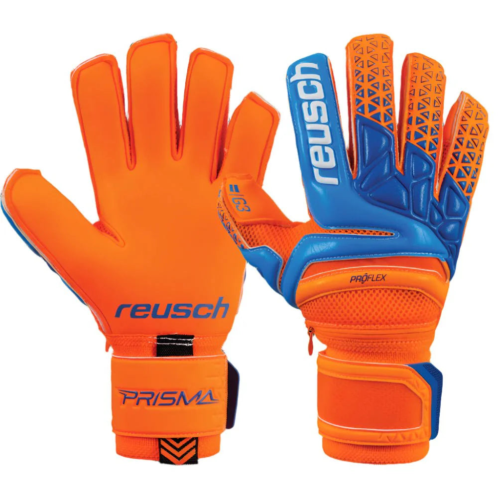 Reusch Prisma Pro G3 Ortho Sleek Goalkeeper Gloves Orange Blue