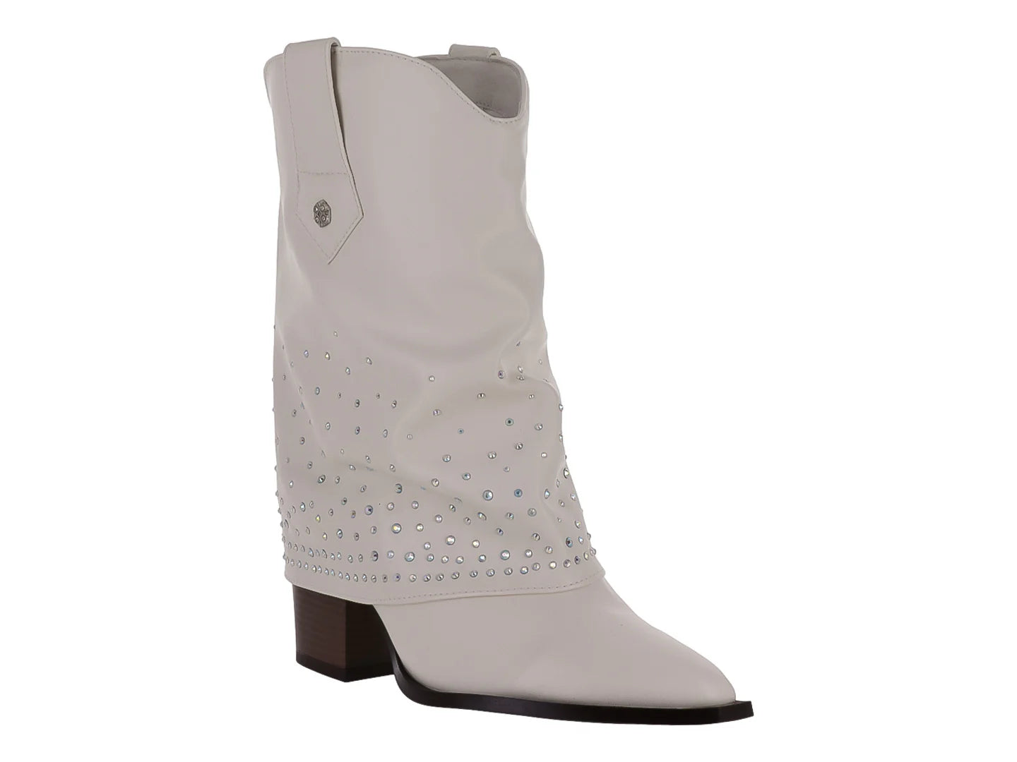 Botas Vaqueras Nomadas Cleveland Late Blancas para Mujer