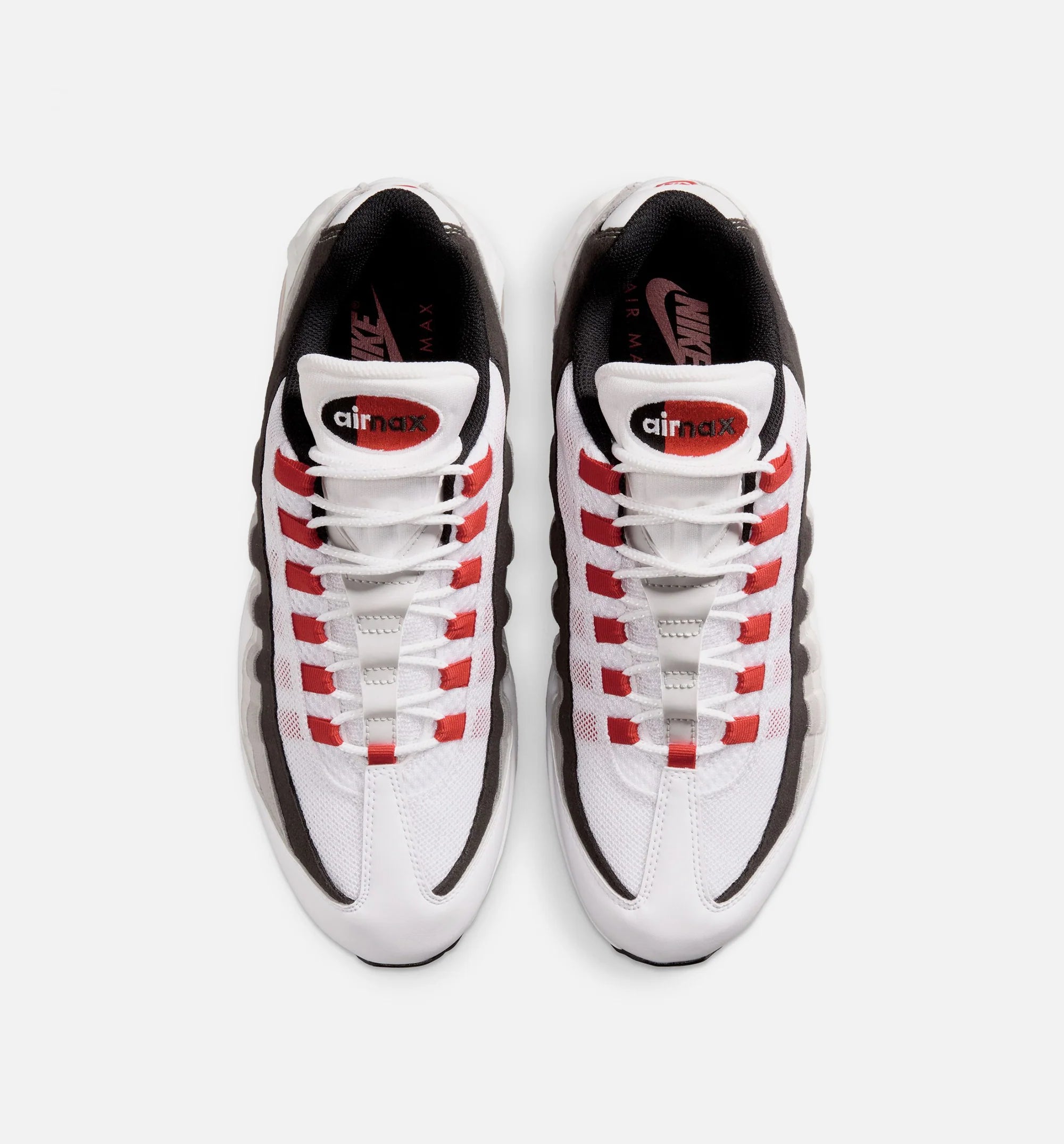 Air Max 95 Big Bubble Comet Red Mens Lifestyle Shoe White Comet Red Nuetral Grey Medium Grey Black
