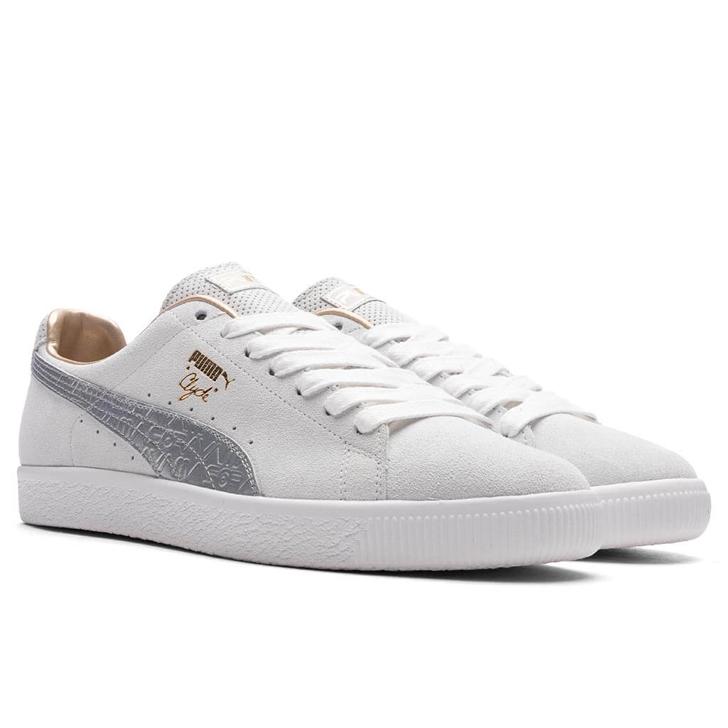 Puma x Sorayama Clyde MIJ Feather Grey Silver