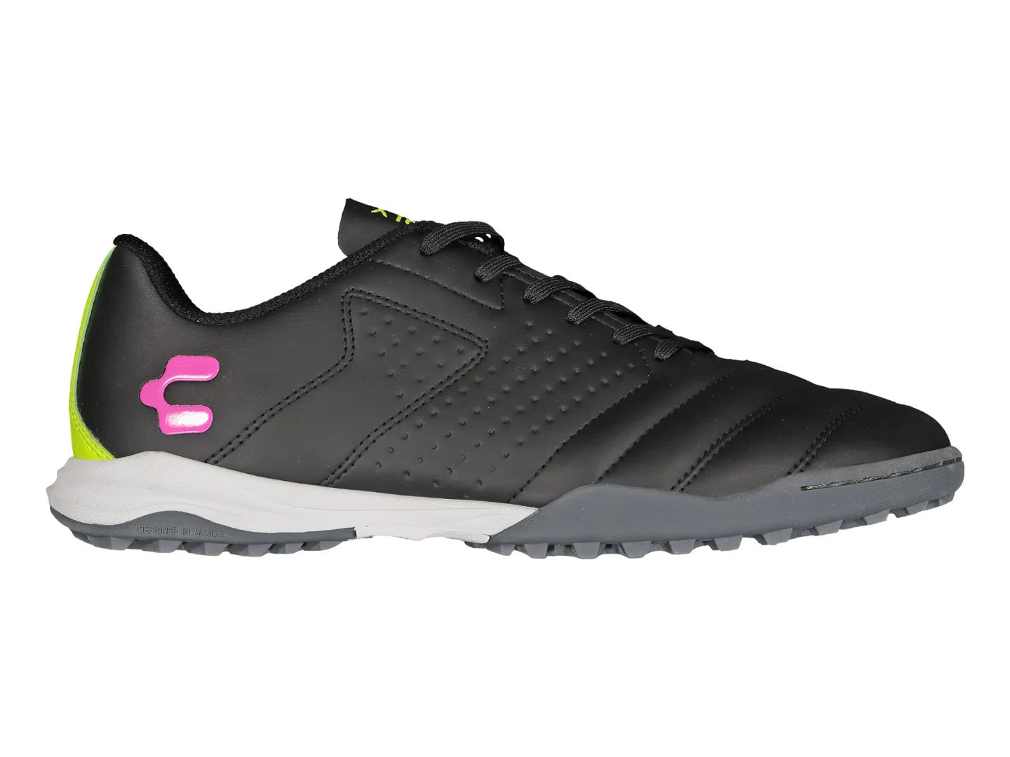 Tenis de Fútbol Charly Negro y Lima para Hombre