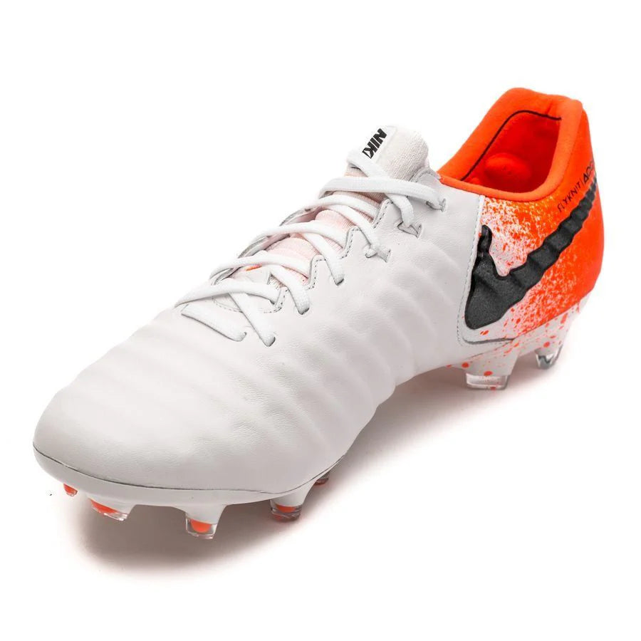 Nike Legend 7 Elite FG Firm Ground Soccer Cleats White Black Crimson