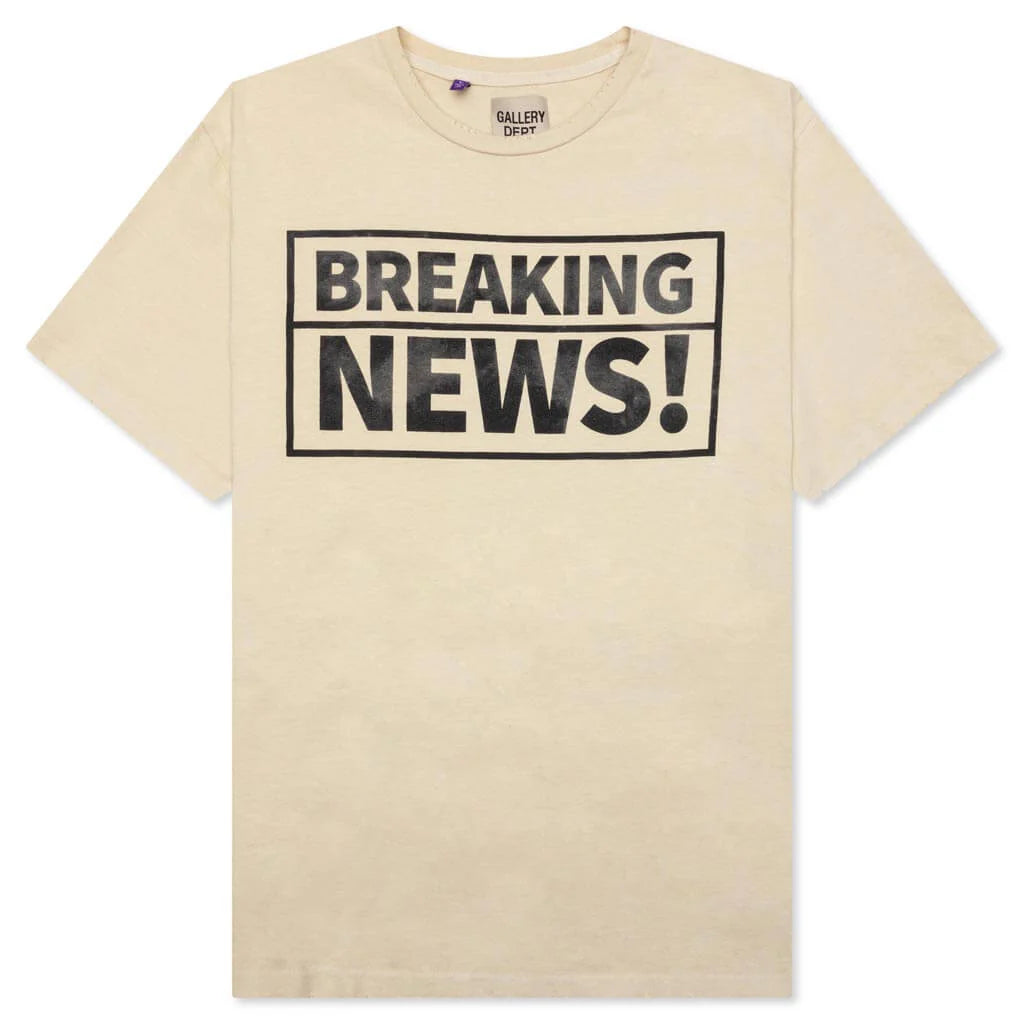 Breaking News Tee Antique White