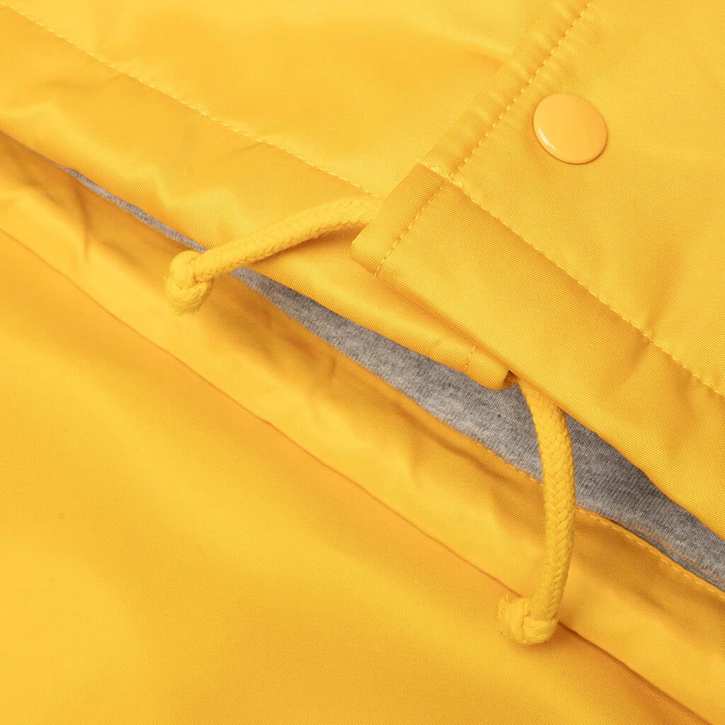 Hooded Coaches Jacket Yellow