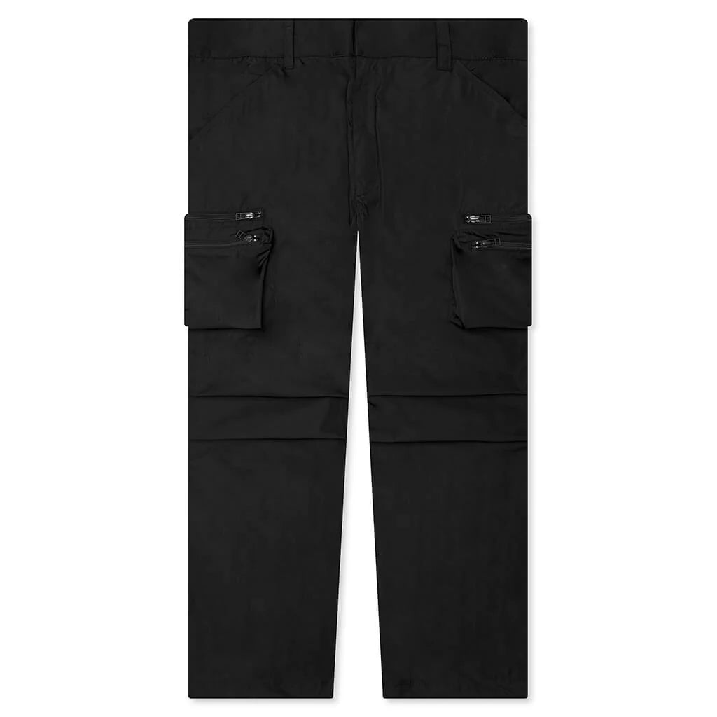 Simon Parachute Utility Pant Black