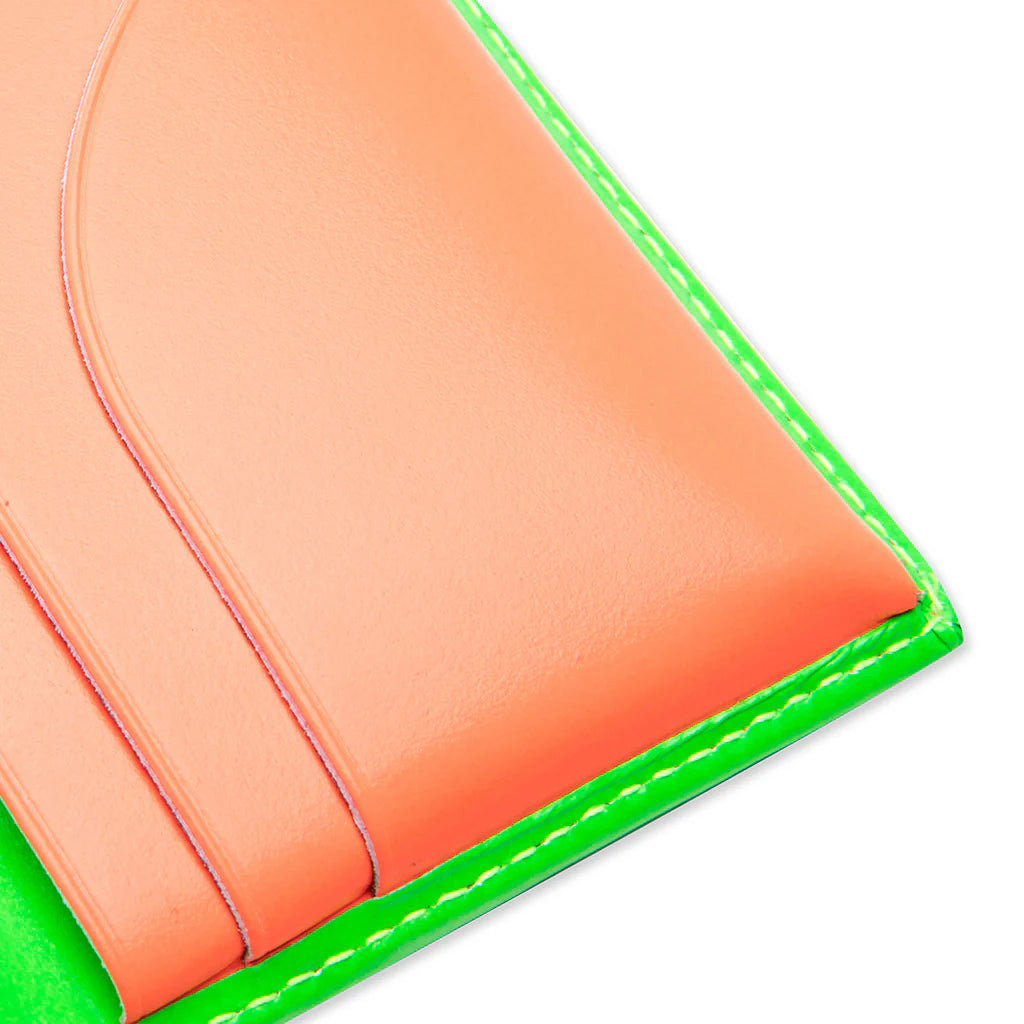 Comme des Garcons Super Fluo Wallet Green Orange