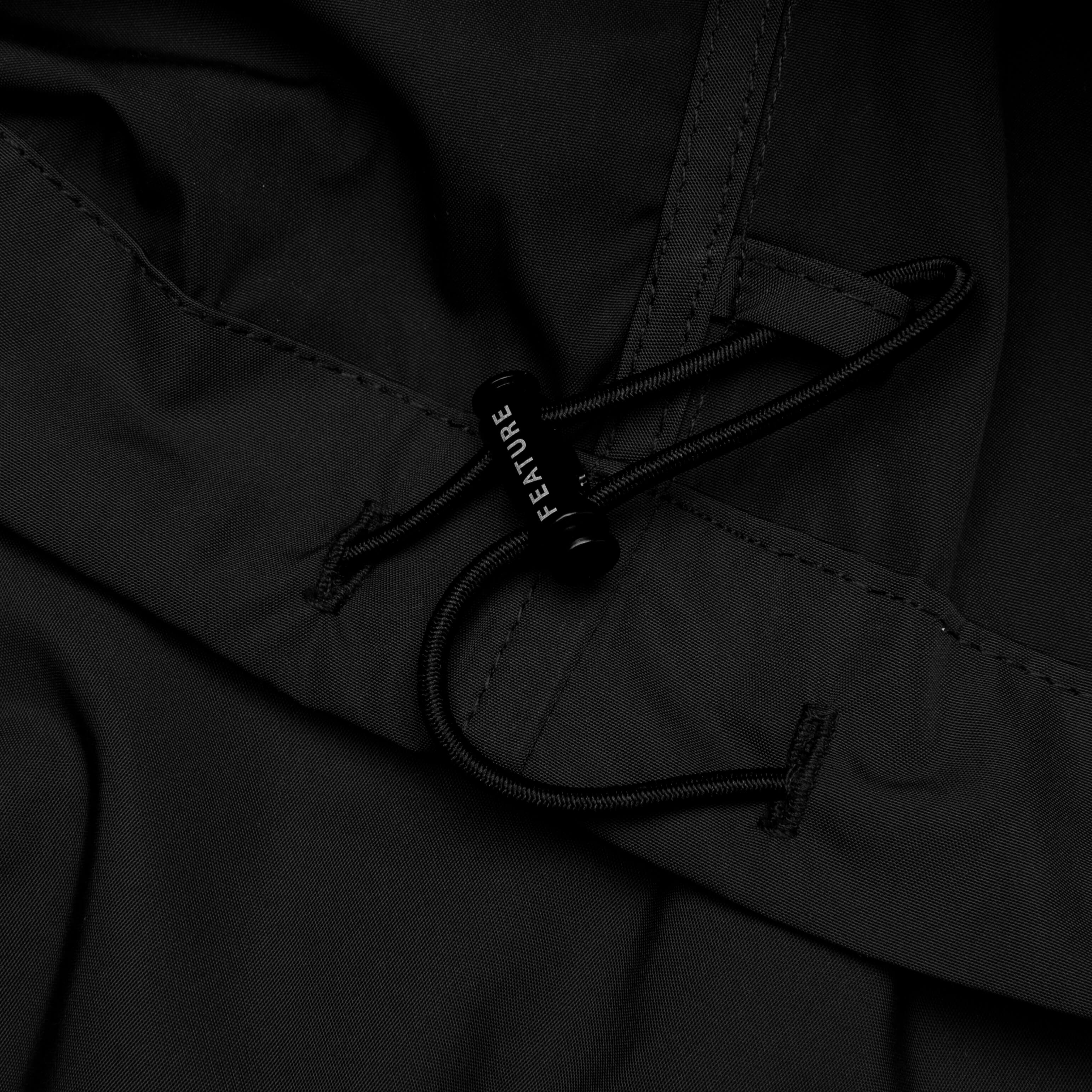 Simon Parachute Utility Pant Black
