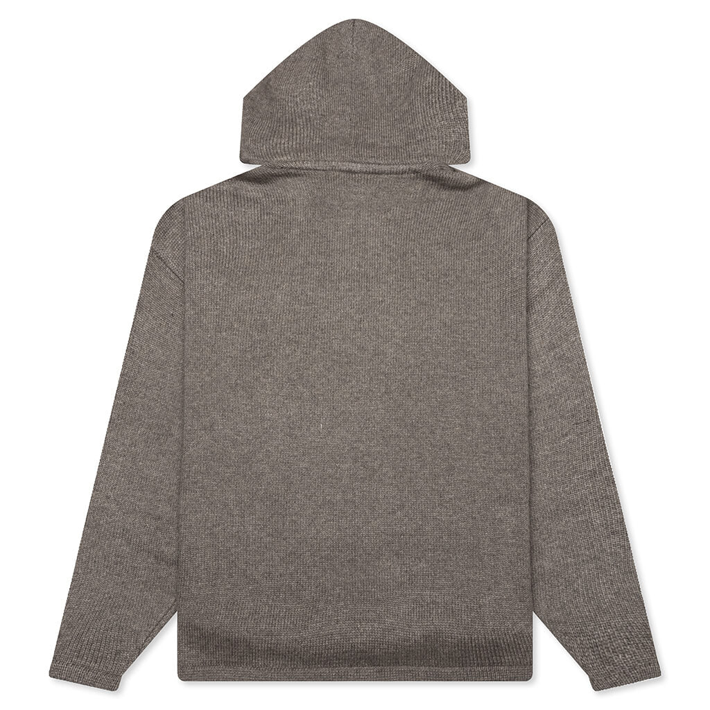 Essentials Knit Hoodie Heather Grey