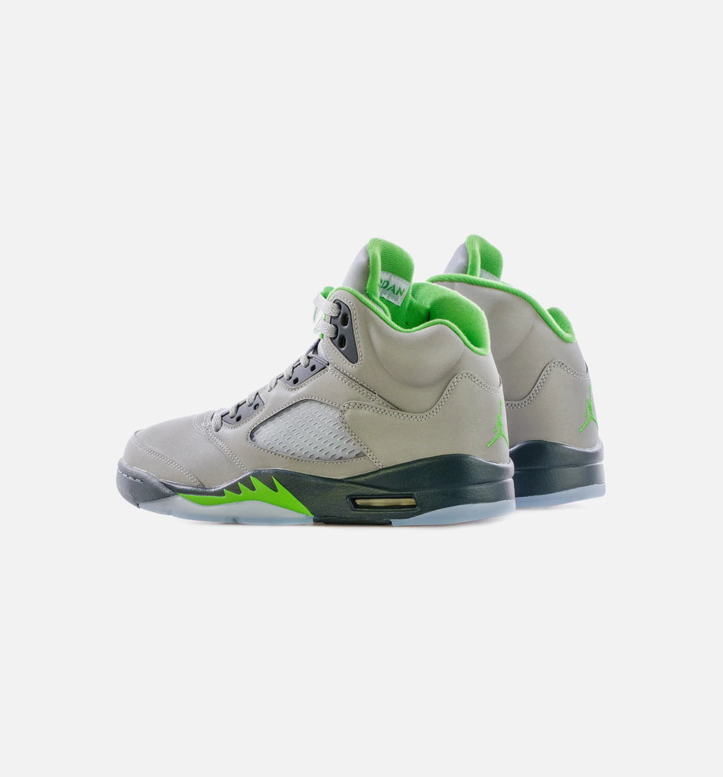 Air Jordan 5 Retro Green Bean Mens Lifestyle Shoe Silver Green Free Shipping