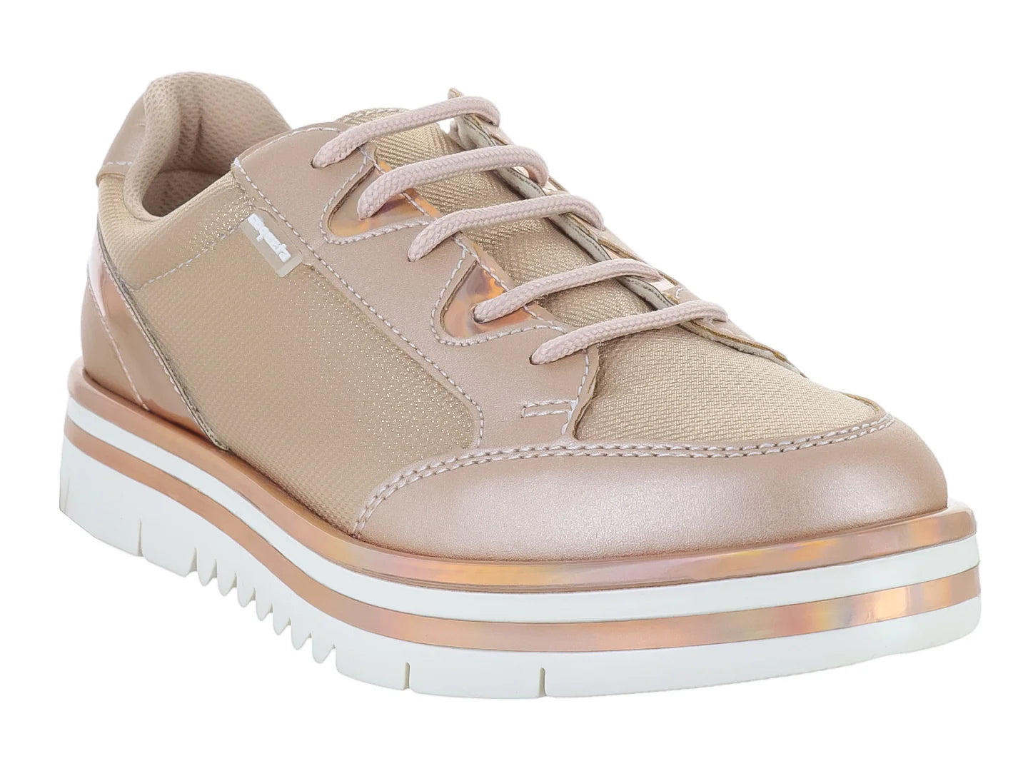 Tenis de Plataforma Coqueta Oro Rosado para Niña