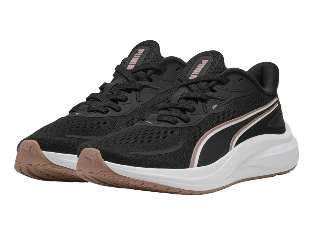Tenis PUMA Skyrocket Lite 2 Negro y Oro Rosa para Mujer
