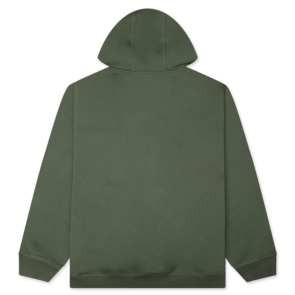 End The Bunny Zip Hooded Sweatshirt Green