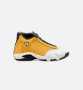 Air Jordan 14 Retro Light Ginger Mens Lifestyle Shoe Yellow White Free Shipping