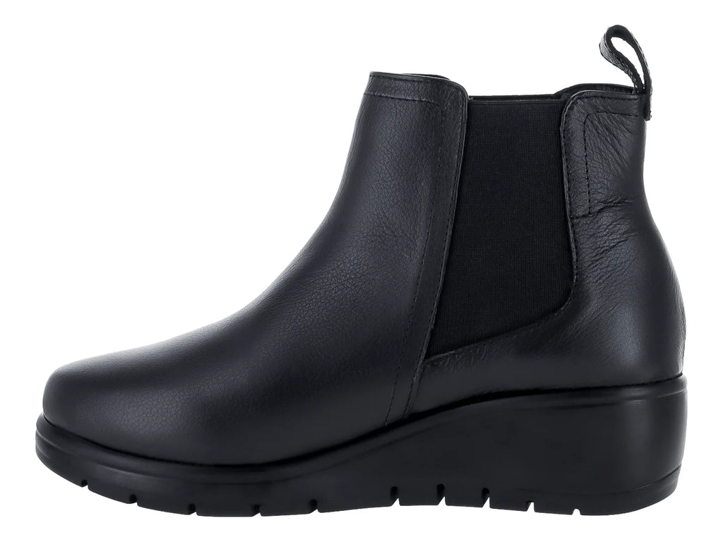 Botines Stefania de Piel Negro para Mujer