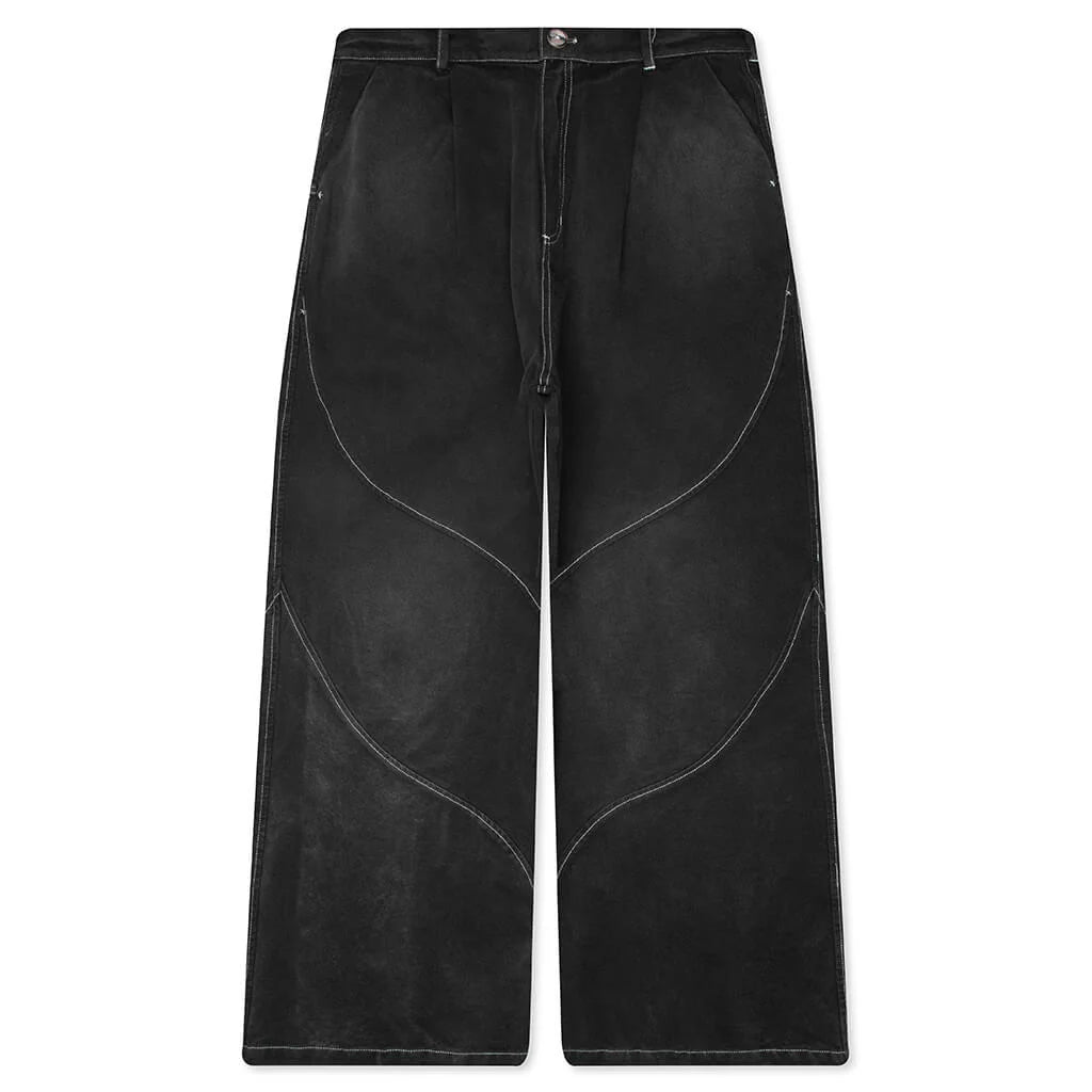 Sun Bleached Slant Pant Washed Black