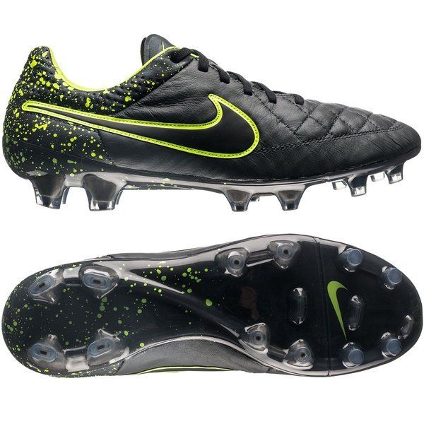 Nike Tiempo Legend V FG Soccer Cleatsh Anthracite Volt