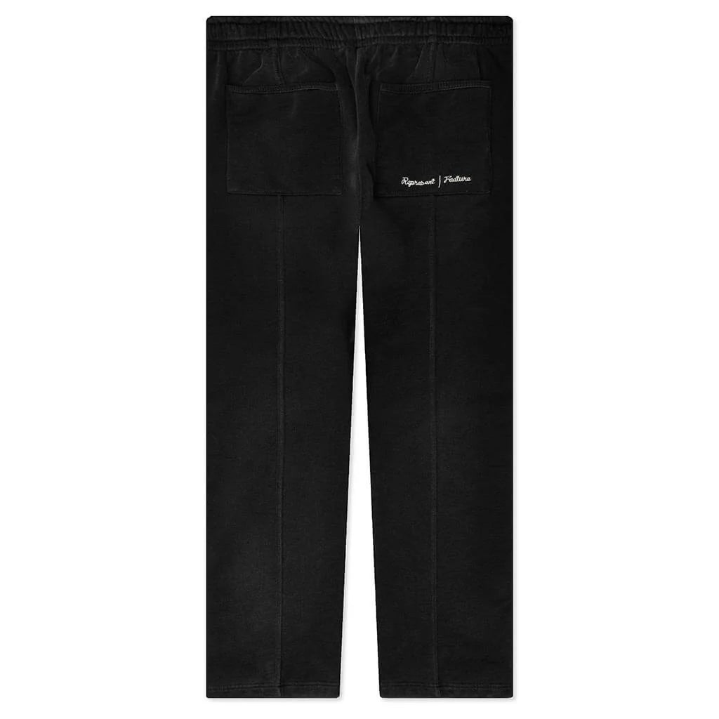 Feature x Represent Step Hem Sweatpants Stained Black