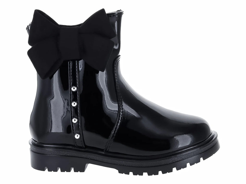 Botas Teen Bambino Charol Negro para Niña