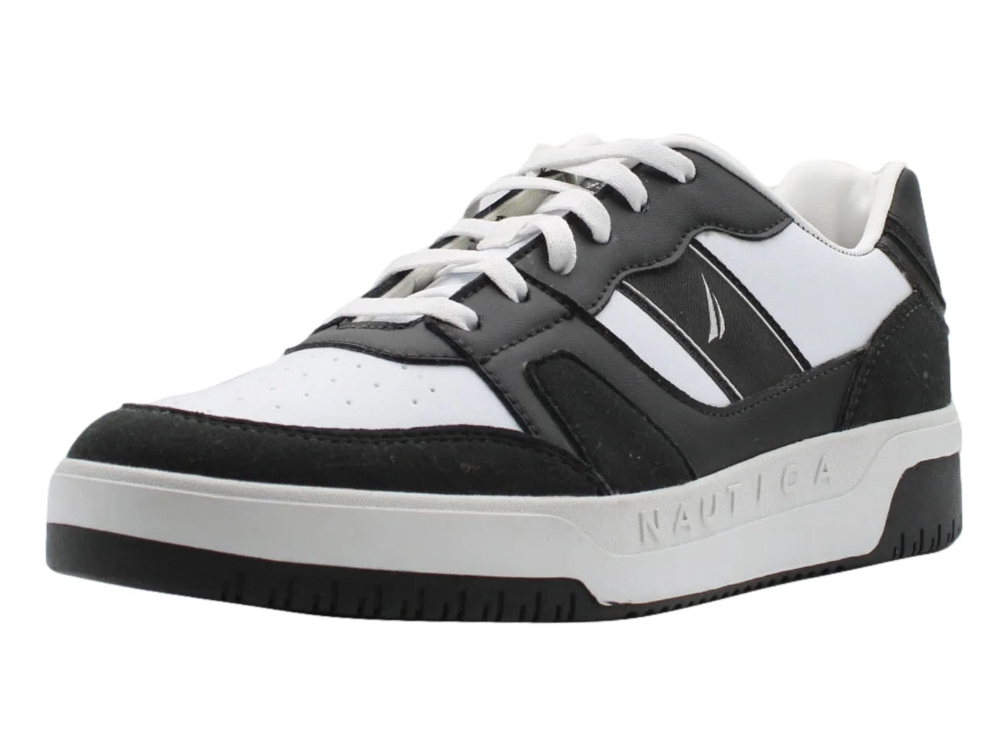Tenis Nautica Charlo Negro y Blanco para Hombre