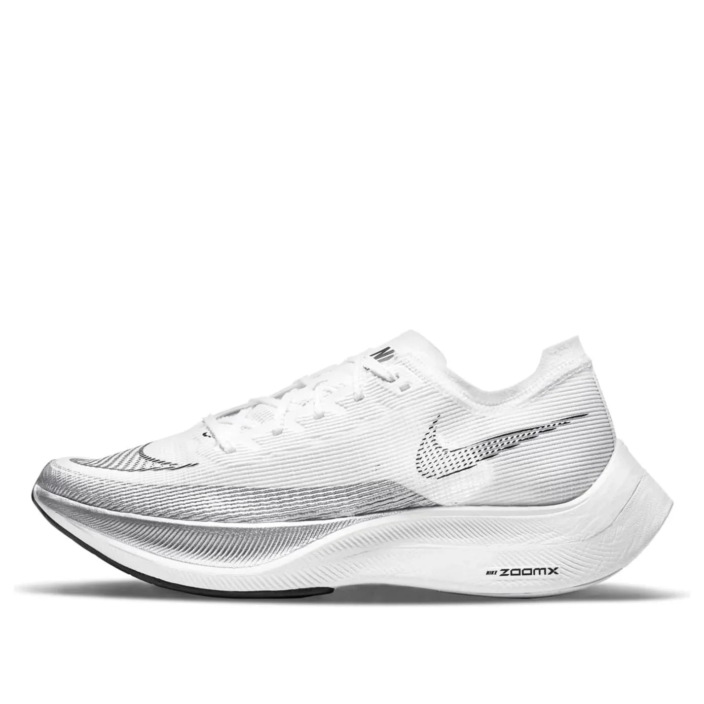 Nike ZoomX Vaporfly Next 2 Running Shoes White Black Metallic Silver