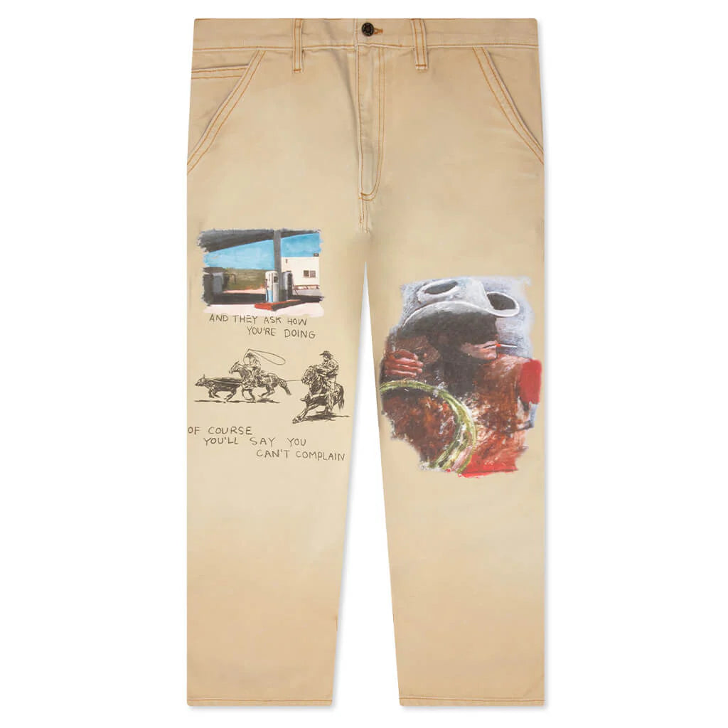 Just Like It Began Painters Pant Worn Tan