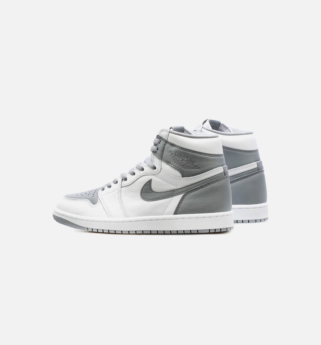 Air Jordan 1 High OG Stealth Mens Lifestyle Shoe White Grey Free Shipping