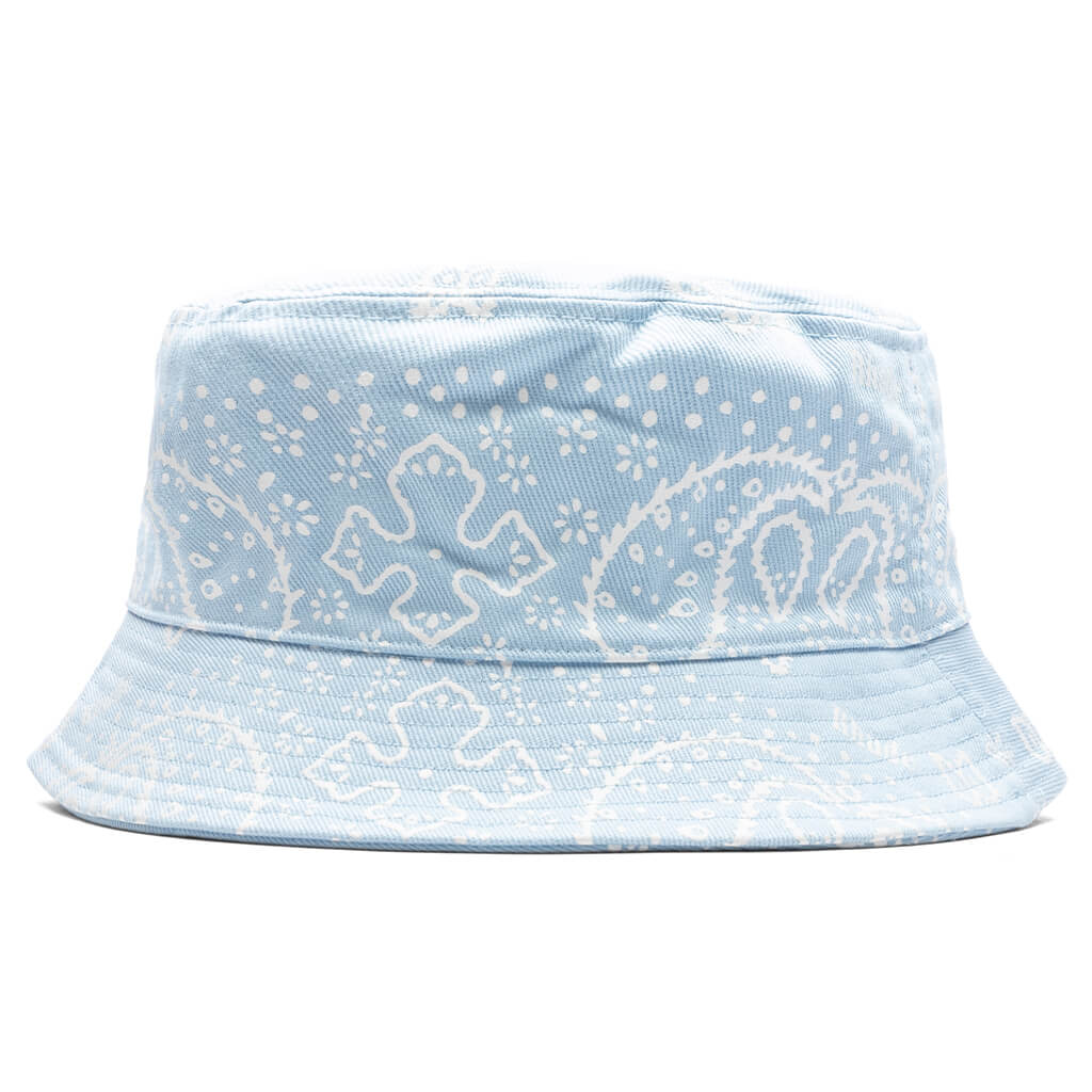 Bandana Canvas Bucket Hat Blue White