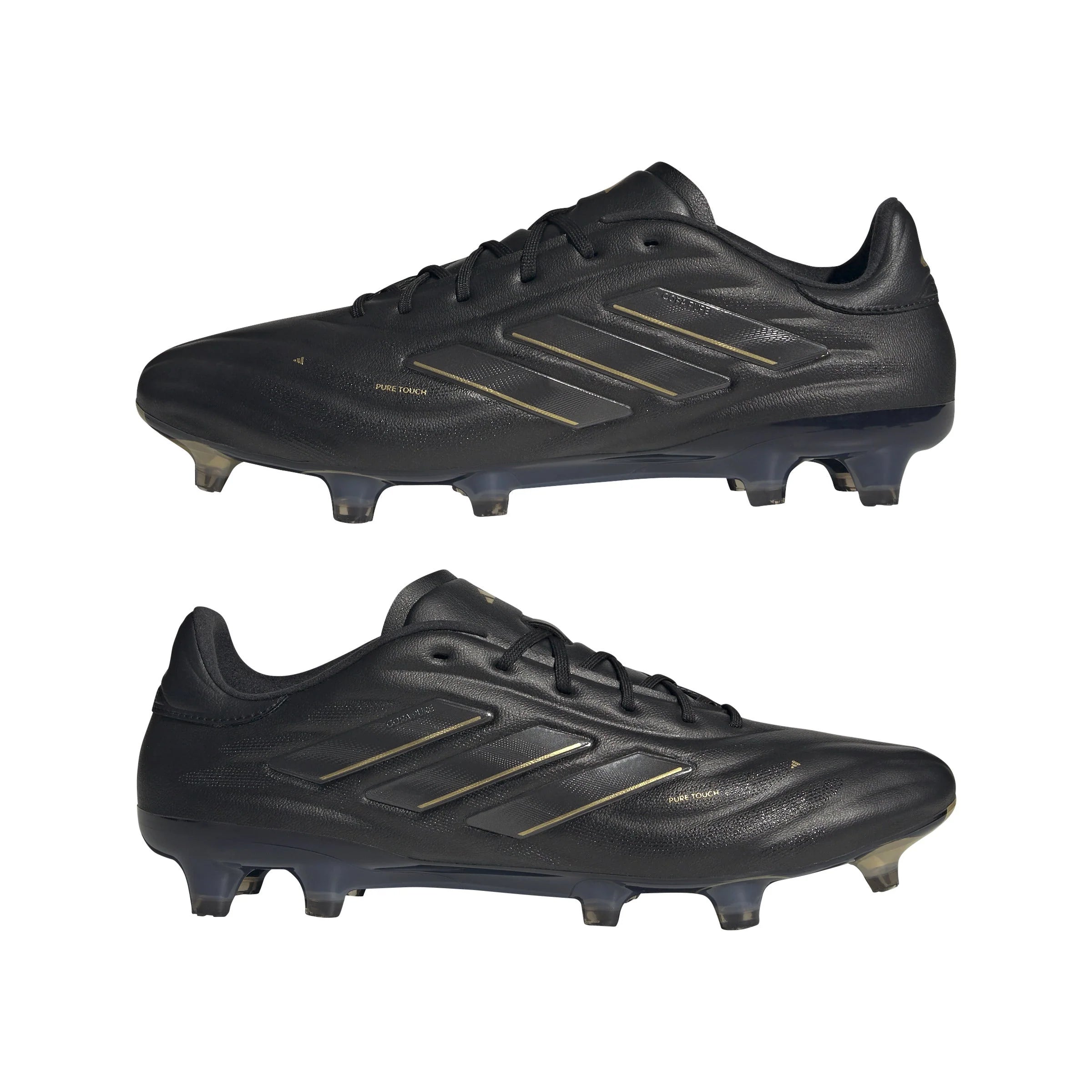 adidas Copa Pure 2 Elite FG Firm Ground Soccer Cleats Black Carbon Gold Metallic