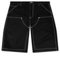 Double Knee Jort Black
