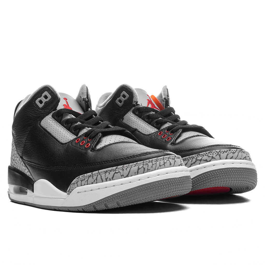 Air Jordan 3 Retro Black Cement Black Fire Red Cement Grey Summit White